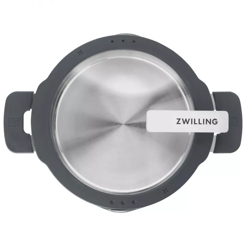 ZWILLING Edelstahl-Topfset SIMPLIFY 5-tlg. – spülmaschinen- & ofenfest, Glasdeckel, geeignet für Keramikkochfelder