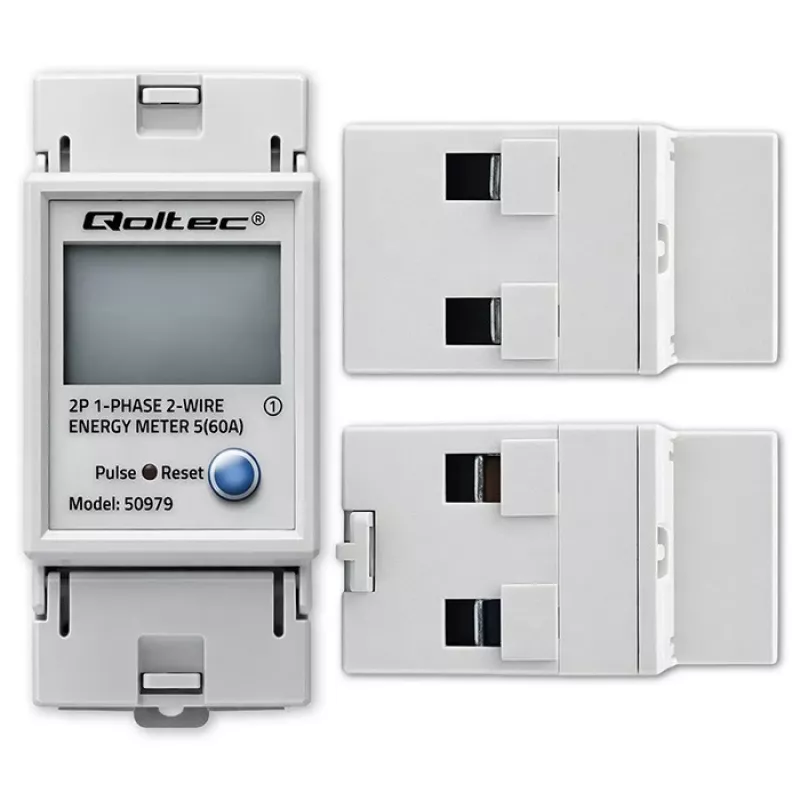 Energiezähler QOLTEC Einphasig DIN-Schiene 230V (MPN 50979)