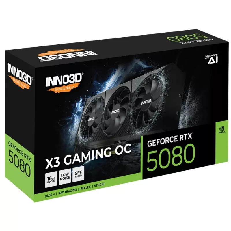 INNO3D GeForce RTX 5080 X3 Gaming OC 16GB GDDR7 Grafikkarte