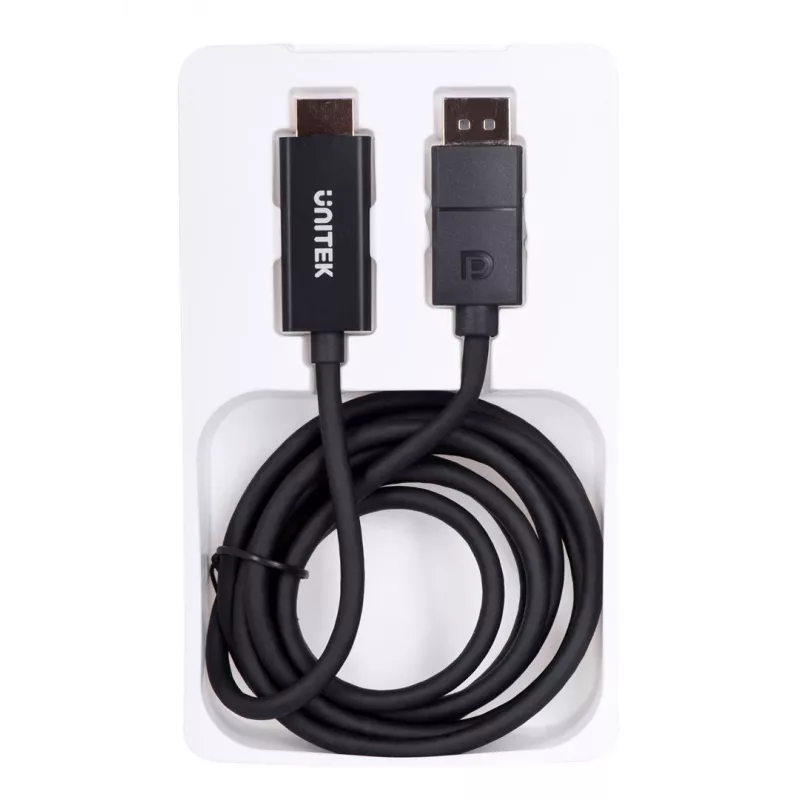 UNITEK KABEL DisplayPort 1.2, HDMI, 4K@60Hz, 1,8 m, V1608A