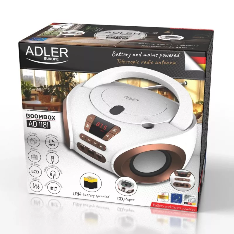 ADLER AD 1181wc - CD/MP3-Player (Boombox)