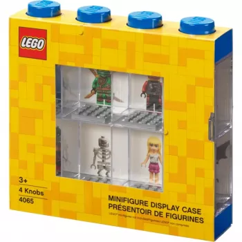 Room Copenhagen LEGO Minifiguren-Vitrine Blau (blau/transparent)