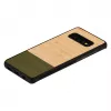 Smartphone-Hülle man and wood für Samsung Galaxy S10 Plus — Bambuswald Schwarz