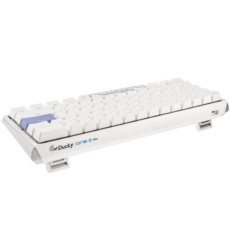 Ducky One 3 Classic Pure Weiß Mini Gaming-Tastatur, RGB-LED - MX-Rot (US) (DKON2161ST-RUSPDPWWWSC1)