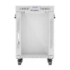 Lanberg FF01-6615-12SL Rackschrank 15U freistehendes Rack Grau