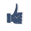 NeXtime Uhr 5185bl Mini Thumbs Up, 20,5x21, Wand, Blau/Silber