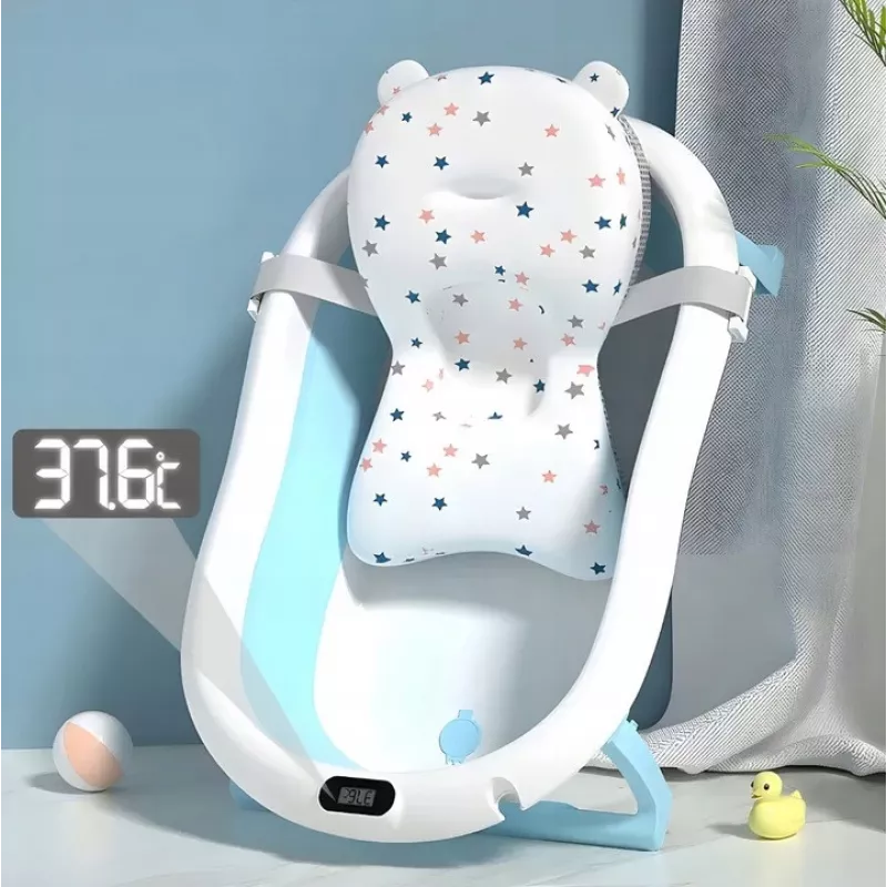 Kinderbadewanne Extralink EX.20994 Blau mit integriertem LED-Thermometer