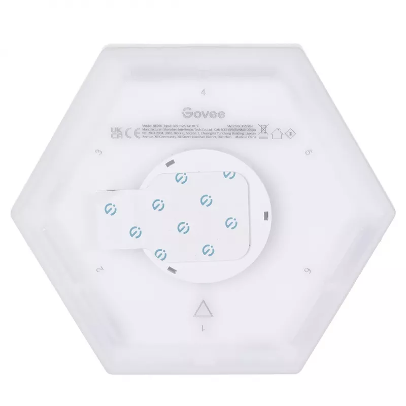 LED Smart Panel Govee B6066 Hexa Pro RGBIC Bluetooth Wi‑Fi 10 Stück