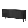 4D ABI Kommode 200x45x88 matt schwarz