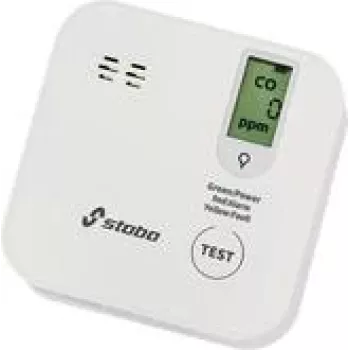Kohlenmonoxidmelder Stabo CO Alarm IV Wireless, batteriebetrieben 3 V, weiß