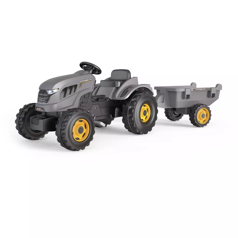 Kinder-Tret-Traktor Simba-Dickie Stronger XXL mit Anhänger, anthrazit
