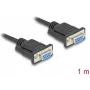 DeLOCK 86823 Serielles Kabel Schwarz 1 m DB-9