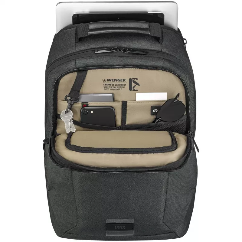WENGER MX ECO Professional 40,64cm 16Zoll Laptop-Rucksack mit 25,4cm 10Zoll Tabletfach Charcoal
