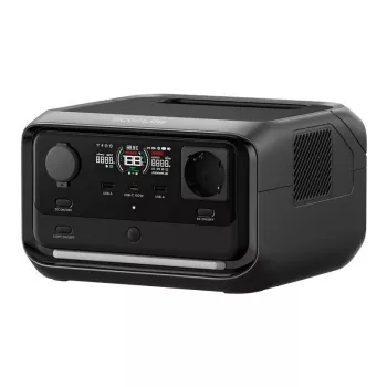Tragbare Powerstation EcoFlow River 3 Plus — LiFePO4 286Wh, AC- und USB-Ausgänge, Solar-/Zigarettenanzünder-Ladung