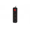 Stromverlängerung Lanberg PS1-03F-0150-BK 1,5 m 3 Schutzkontakt-Steckdosen Innenbereich Schwarz