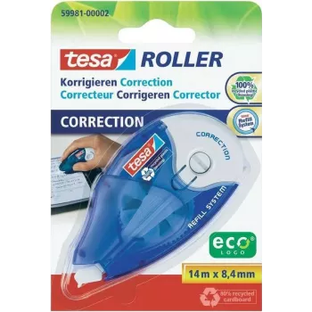 Korrekturroller Tesa 59981 — 8,4 mm Bandbreite, 14 m Länge, weiß