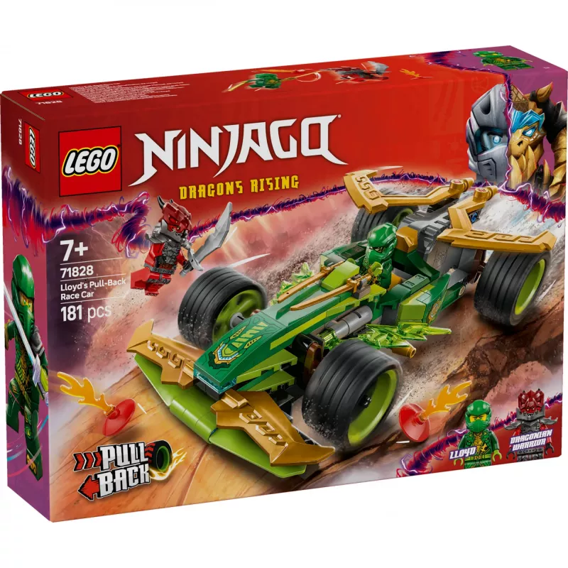 LEGO Bauset NINJAGO Lloyds Action Speedster 71828, 181 Teile, 2 Minifiguren, Alter 7+