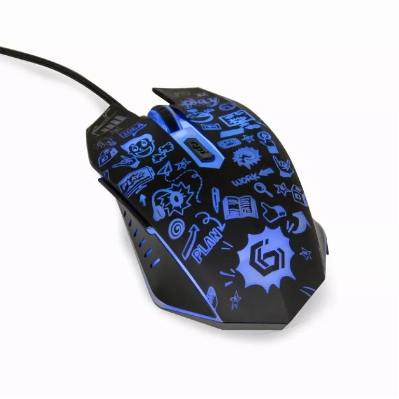 Maus USB Optisch SCHWARZ/MUS-6B-GRAFIX-01 Gembird