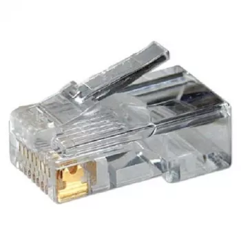 RJ-45 Kabelstecker LOGILINK MP0002, CAT5e, transparent, 100er-Pack