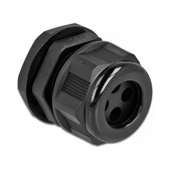 Kabelverschraubung DeLOCK 60381 Schwarz Kunststoff 2 Stück