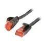 Patchkabel RJ45 - CAT6 250MHz - 10m schwarz - UTP(U/UTP) - PVC - flach - Synergy 21 -