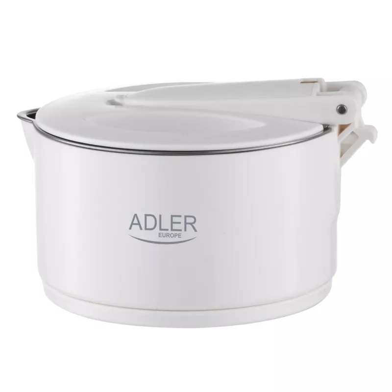 Adler Silikon-Reisekocher | AD 1377 | Reisekocher | 600 W | 0,6 L | Silikon | Weiß