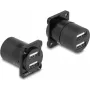 DeLOCK D-Type Modul USB 2.0 Typ-A 2 x Buchse auf 2 x Buchse