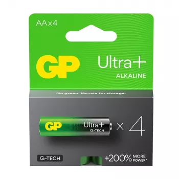 Alkaline-Batterien LR6/AA GP ULTRA+ 4er-Pack