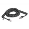 DeLOCK RJ45 Spiralkabel Stecker auf Stecker Cat.5e 3 m schwarz