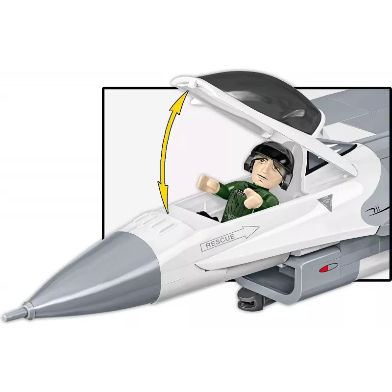 Konstruktionsset Cobi F-16C Fighting Falcon – 463 Teile, Modellbausatz im Maßstab
