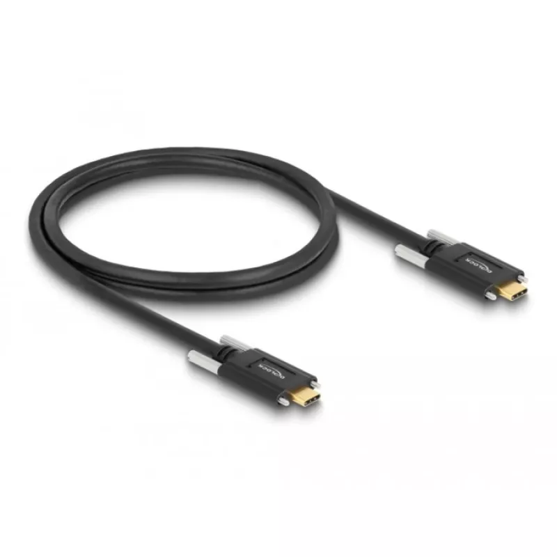 USB-Kabel DeLOCK 83720 USB 3.2 Gen 2 1m USB-C Schwarz