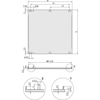 Schroff Frontplatte HF 4HE 63TE (20848270)
