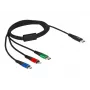 DeLOCK USB-Ladekabel 3-in-1 USB Type-C auf Lightning Micro-USB 1 m