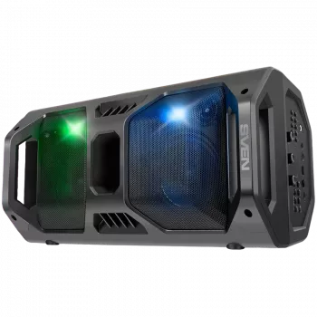 Lautsprecher SVEN PS-600, schwarz (50W, TWS, Bluetooth, FM, USB, microSD, LED-Display, 4000mAh)