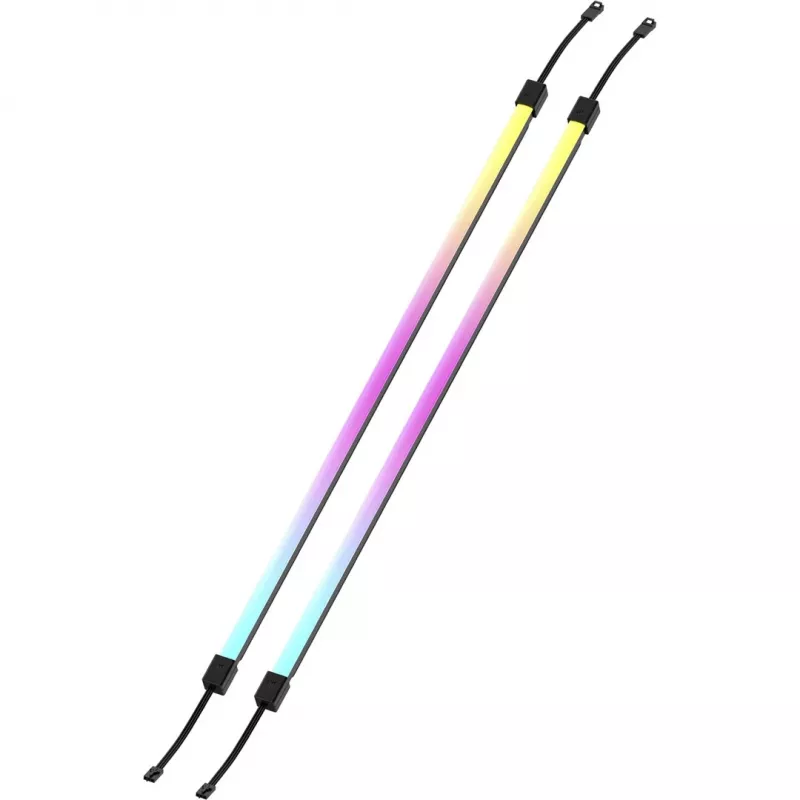 LED-Streifen CORSAIR LS350 Aurora, mehrfarbige Beleuchtung, 350 mm Länge, 10 mm Breite, 2 Stück