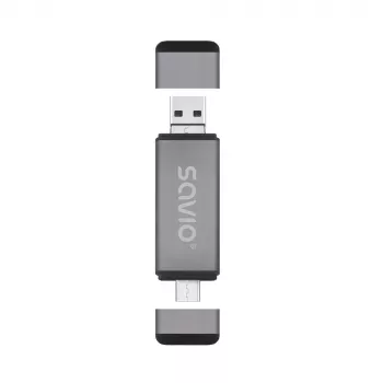 SD-Kartenleser 3-in-1, USB-C + USB-A 2.0 + Micro-USB