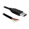 USB-Kabel DeLOCK USB2.0/TTL 6 1,8 m Schwarz