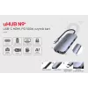 UNITEK D1071A Interface Hub USB 3.0 SuperSpeed 5 Gb/s Silber