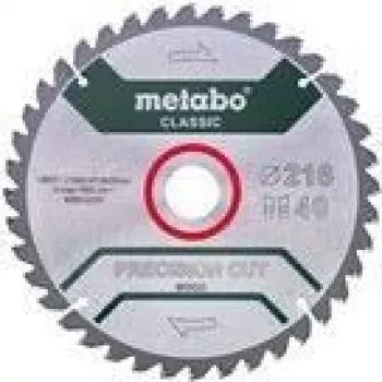 Kreissägeblatt Metabo 628652000 21,6 cm für Spanplatten, Hartholz, MDF, Sperrholz, Weichholz