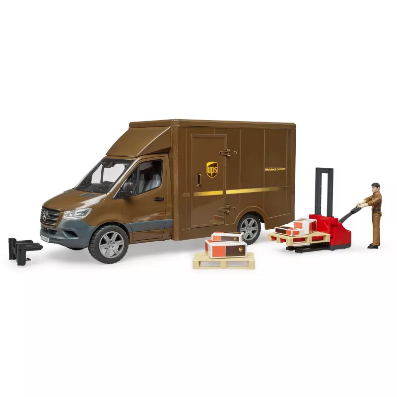 Lieferwagenmodell BRUDER 02678 vormontiert 1:16
