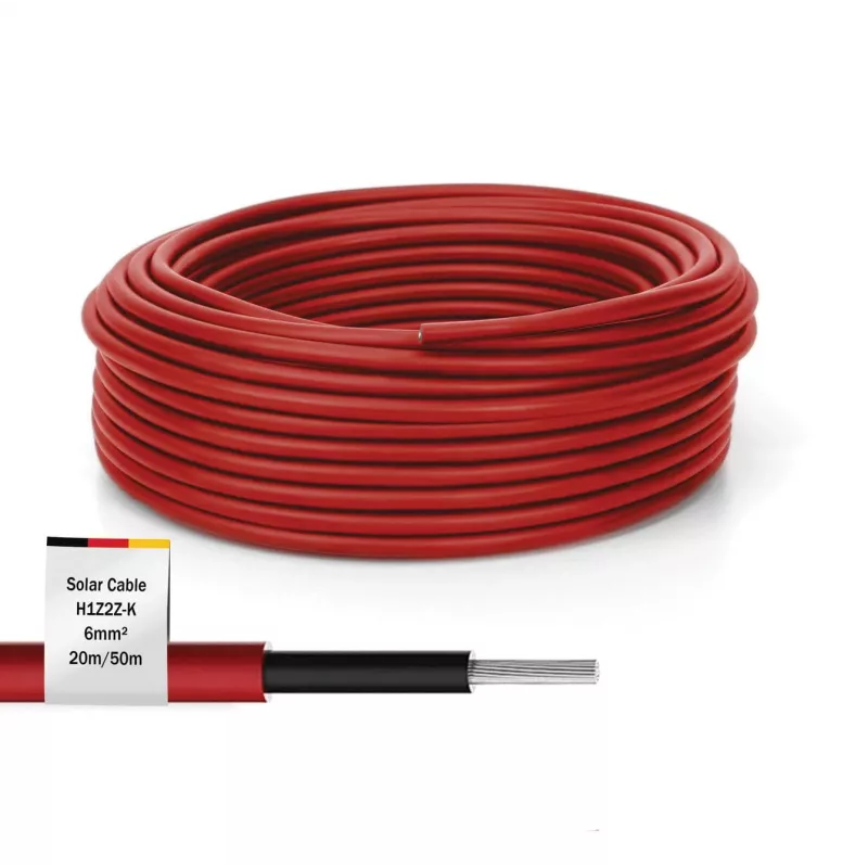 Kabel Digitus DK-SCIC6R-0200 20m 6mm² Rot UV-beständig 1500V DC