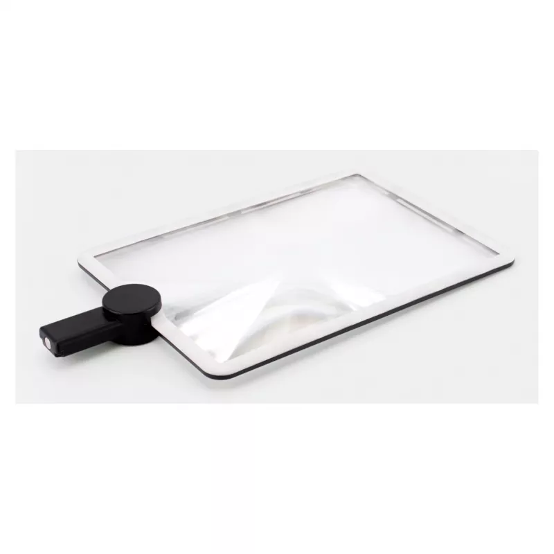 Hand-LED-Lupe RealPower HL-1, 5× Vergrößerung, batteriebetrieben (5 V, 1 A)