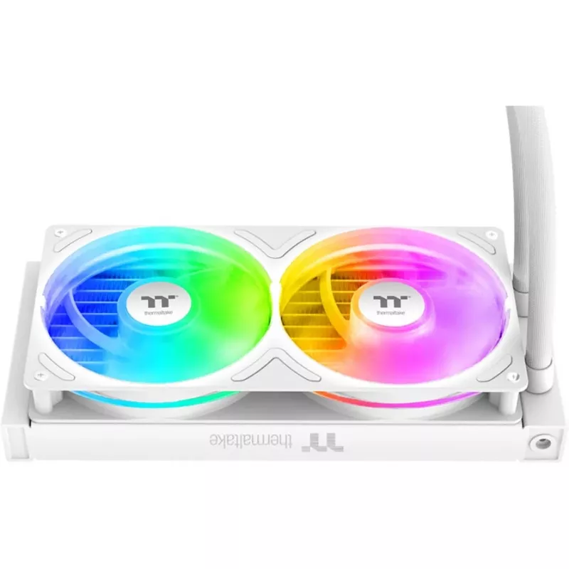 All-in-One CPU Wasserkühlung THERMALTAKE TH240-S V3 ARGB Sync Snow Edition, 240-mm-Radiator