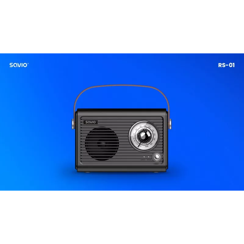 Tragbares Radio Savio RS-01 Analog Schwarz