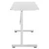 Manuell höhenverstellbarer Schreibtisch Ergo Office, max. 40 kg, max. Höhe 117 cm, mit Tischplatte für Arbeiten im Stehen und Sitzen, ER-401 W