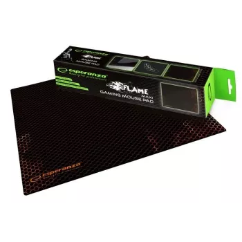 Gaming-Mauspad ESPERANZA EGP103R — Stoff, 400×300 mm, 3 mm Dicke, gemusterte Oberfläche, rutschfeste Basis, schwarz