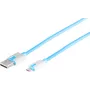 USB-Kabel S/CONN 14-50013 USB 2.0 2m USB A Micro-USB B Blau