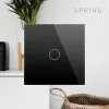 Einzeltouch-Schalter Spring Modell 0 Glas schwarz