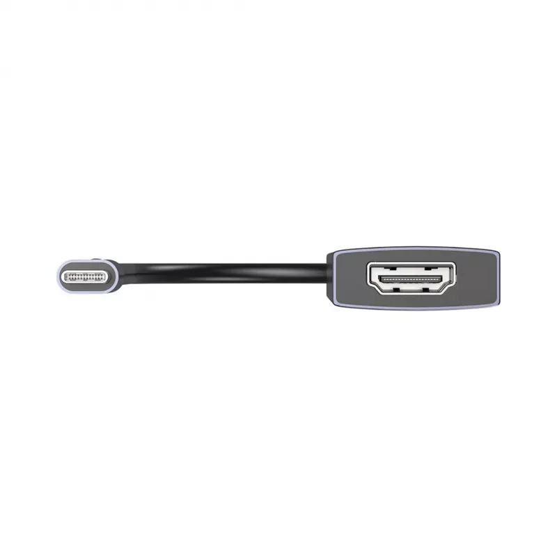 USB-C-Hub Unitek H1124AGY01 mit 100W PD, HDMI 2.0, 2x USB‑A, 2x USB‑C, SD/microSD-Kartenleser — Aluminium