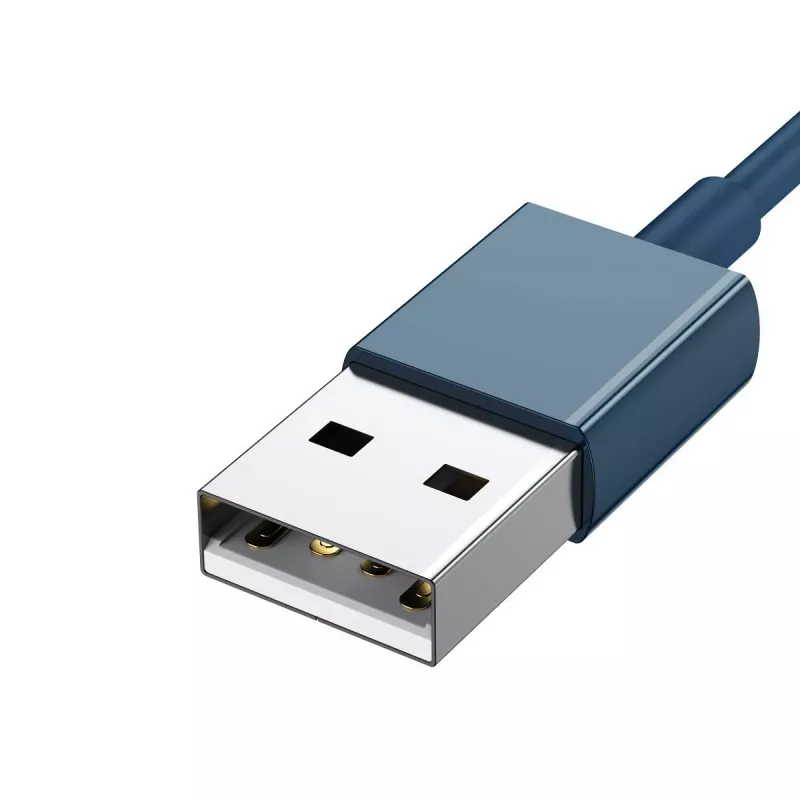 USB-Kabel 3in1 Baseus Superior Series, USB auf Micro-USB / USB-C / Lightning, 3,5 A, 1,5 m (blau)